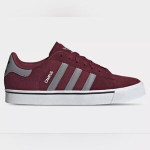 Adidas Men's Campus Maroon and Gray Sneakers Size 11.5